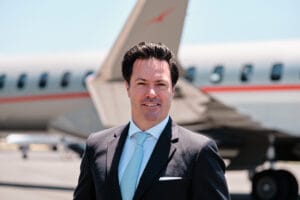 Professional Portraits for VistaJet, outdoor headshot
