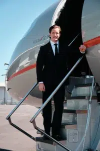 Professional Portraits for VistaJet. standing on stairs