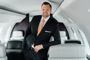 Professional Portraits for VistaJet, male execuive